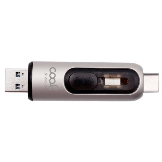 Cool Pen Drive USB 3.0 512GB Tipo-C / USB (2 en 1) Plata