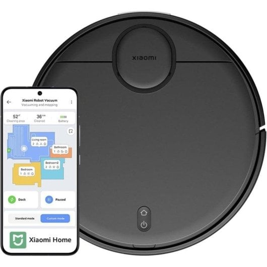 Xiaomi Robot Vacuum T12 Robot Aspirador y Friegasuelos Negro