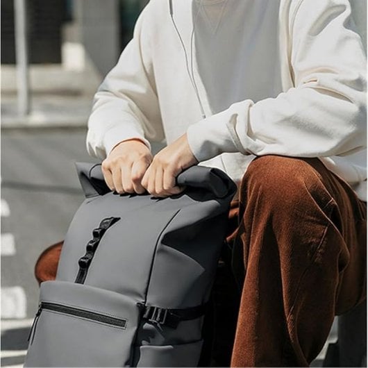 Xiaomi Roll Top Casual Rucksack Roll Top Rucksack Grau