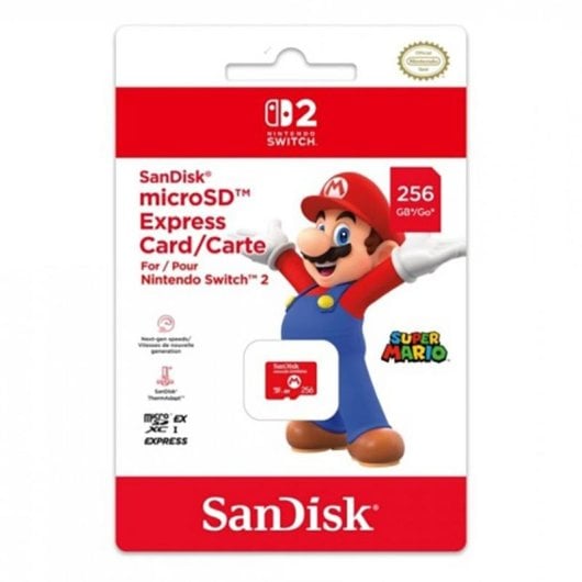 microSDXC Sandisk 10016156 256GB Rot Nintendo Switch 2 Kompatibel