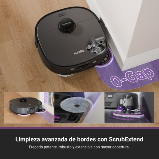 Eureka J15 Pro Ultra Robot Aspirador Fregasuelos con Autovaciado Negro