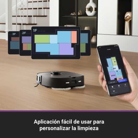 Eureka J12 Ultra Robot Aspirador Y Fregasuelos Con Autovaciado Wifi Negro