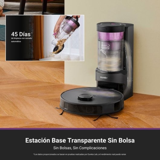 Eureka E20 Plus Robot Aspirador Negro