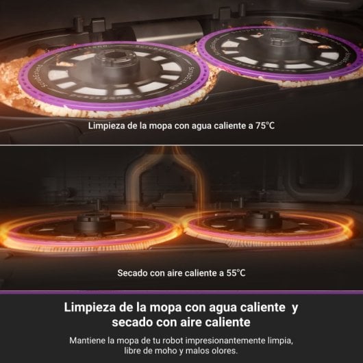 Eureka J15 Pro Ultra Robot Aspirador Fregasuelos con Autovaciado Blanco