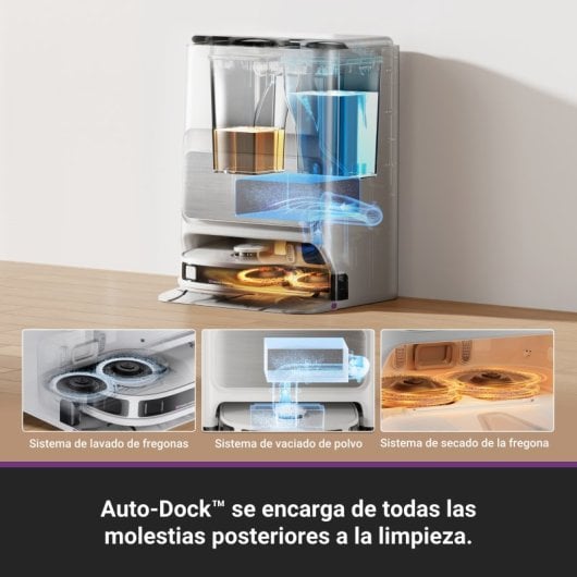 Eureka J12 Ultra Robot Aspirador Y Fregasuelos Con Autovaciado Wifi Blanco