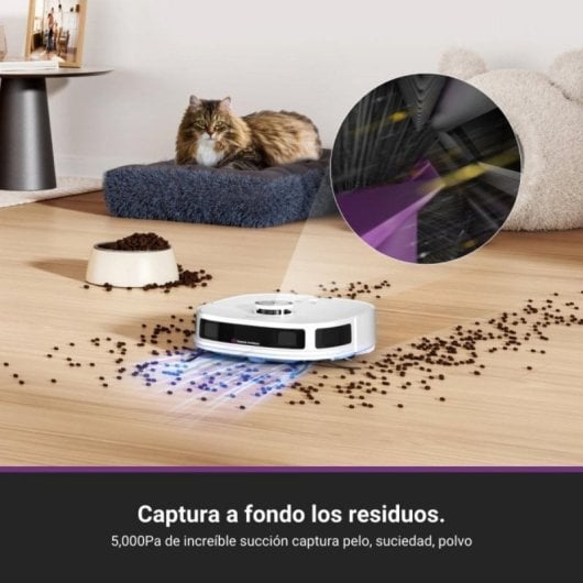 Aspirador Robô com Mopa Eureka J12 Ultra Com Esvaziamento Automatico Navegação LiDAR AI 5.000Pa Controlo por Voz