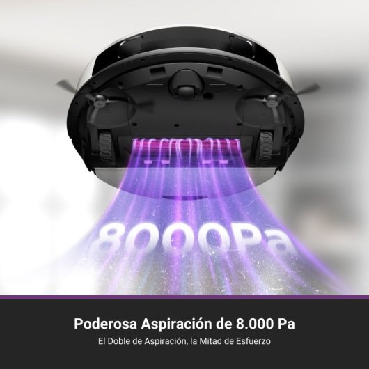 Eureka E20 Plus Robot Aspirador Con Autovaciado Evita Obstáculos Para Alfombras Y Mascotas Blanco