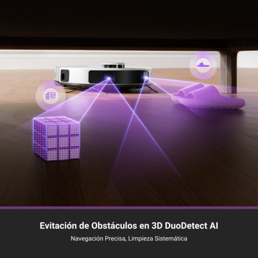 Eureka E20 Plus Robot Aspirador Con Autovaciado Evita Obstáculos Para Alfombras Y Mascotas Blanco