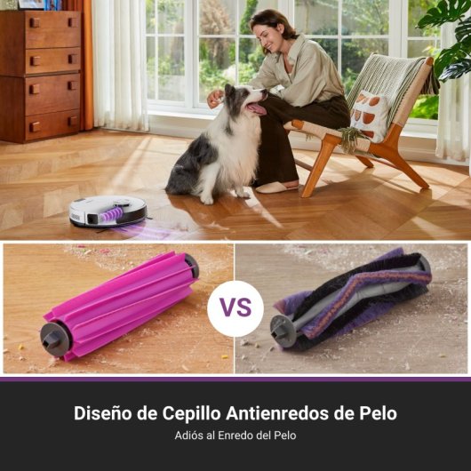 Eureka E20 Plus Robot Aspirador Con Autovaciado Evita Obstáculos Para Alfombras Y Mascotas Blanco