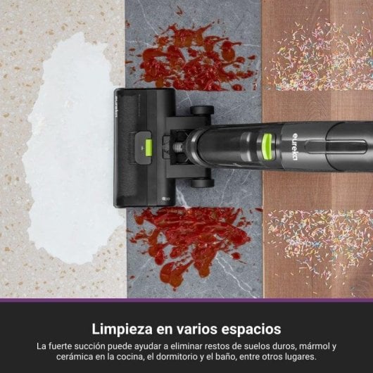 Aspirateur sans Fil Laveur Eureka NEW400 120W 30min Réservoir 0,6L/0,4L Noir