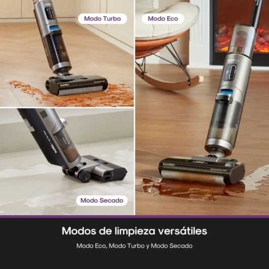 Eureka NEW430 Aspirador Escoba Sin Cables en Seco Húmedo Negro
