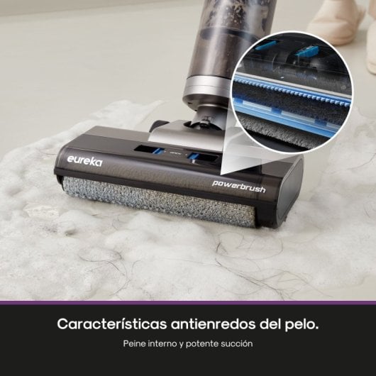 Eureka NEW430 Aspirador Escoba Sin Cables en Seco Húmedo Negro