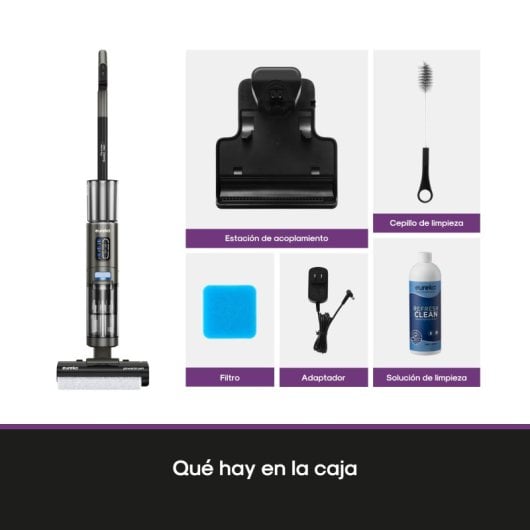 Eureka NEW430 Aspirador Escoba Sin Cables en Seco Húmedo Negro