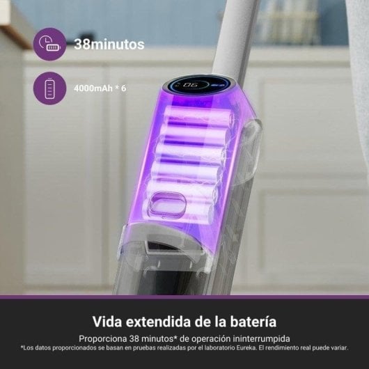 Aspirador sem Fio lava e aspira Eureka NEW630 150W 38 min Antiemaranhamento Depósito 0,6L