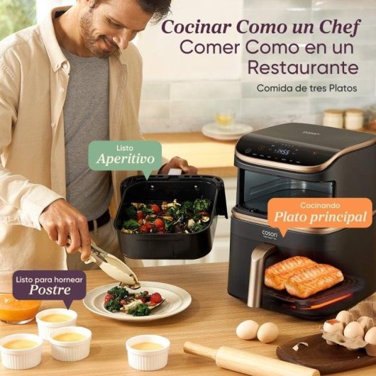 Airfryer Cosori Turbo Tower Pro Smart Chef Edition 10.8L 2630W WiFi Keramisch