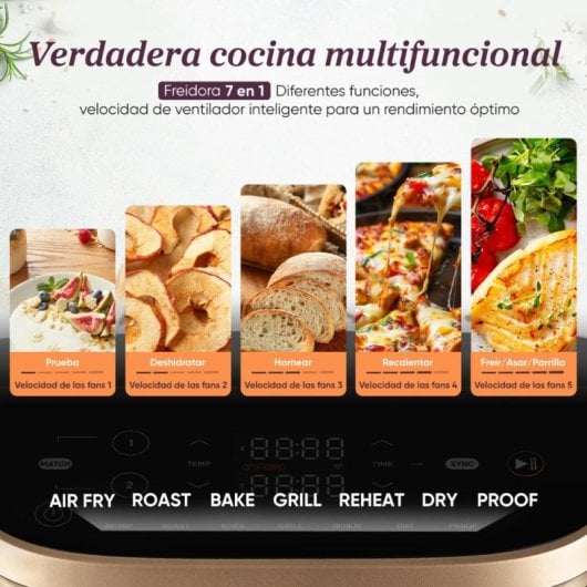 Cosori Turbo Tower Pro Smart Chef Edition Heißluftfritteuse, 10,8 l, 2630 W, Schwarz