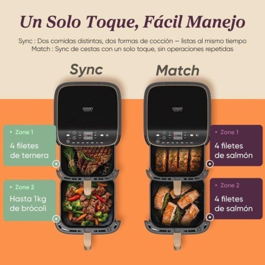 Airfryer Cosori Turbo Tower Pro Smart Chef Edition Double Panier 10,8 L 2630 W WiFi