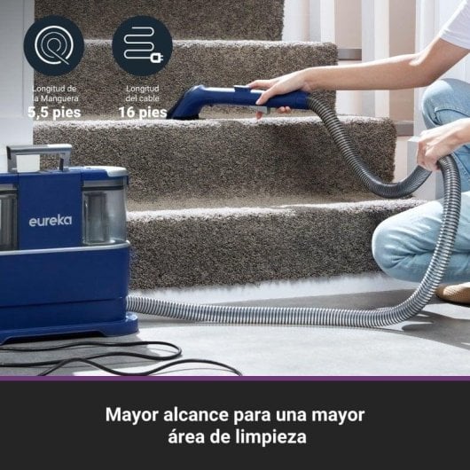 Eureka NEY100 Aspiradora de Alfombras y Tapicerías Multisuperficie 850W 1.2L Reacondicionado