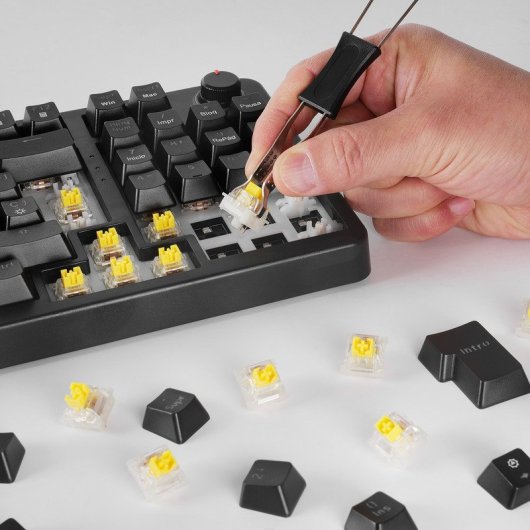 Mars Gaming MKPRO Teclado Mecânico RGB Chroma Antighosting Switch Silent Preto (EUA)