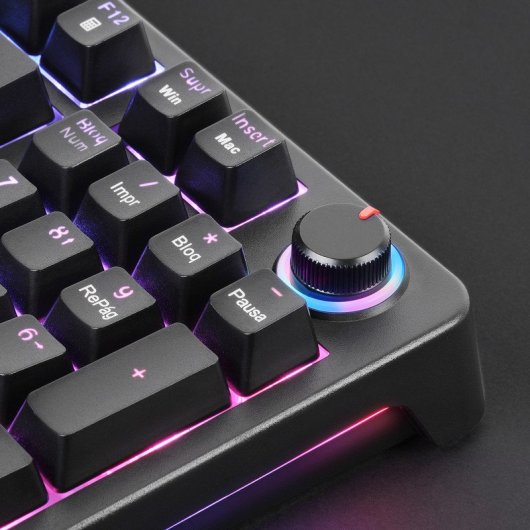 Mars Gaming Mkpro Mechanische Tastatur RGB Chroma Anti-Ghosting Silent Switch Französisch Schwarz
