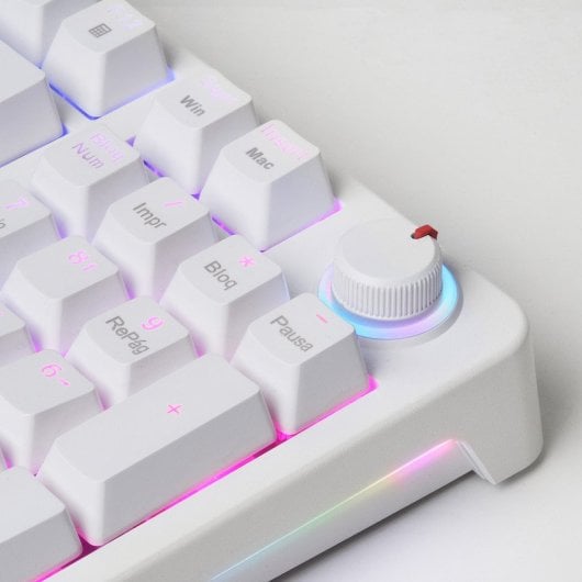 Mars Gaming Mkpro Teclado Mecánico Rgb Chroma Antighosting Switch Silent Español Blanco