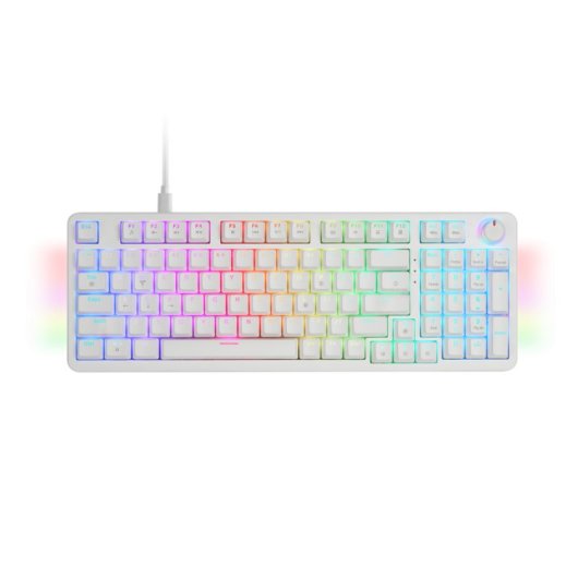 Mars Gaming MKPRO Teclado Mecânico RGB Chroma Antighosting Switch Silent Branco (EUA)