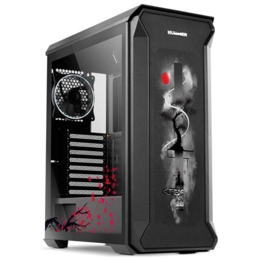 Nox Hummer Quantum Vetro Temperato USB 3.0 ARGB - Giappone di PcCom
