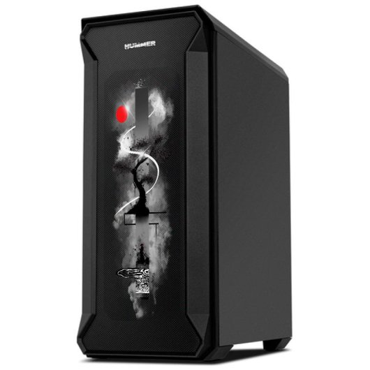 Nox Hummer Quantum Vetro Temperato USB 3.0 ARGB - Giappone di PcCom