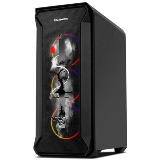 Nox Hummer Quantum Vetro Temperato USB 3.0 ARGB - Giappone di PcCom
