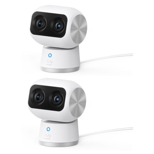 Eufy Security Indoor CAM S350 Cámara de Seguridad Doble con Resolución 4K UHD Zoom de 8X