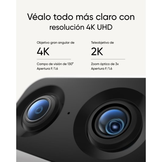 Eufy Security Indoor CAM S350 Cámara de Seguridad Doble con Resolución 4K UHD Zoom de 8X