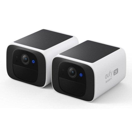 Caméra de surveillance Eufy SoloCam S220 2K Vision Nocturne Intérieur et Extérieur IA Alarme Panneau Solaire