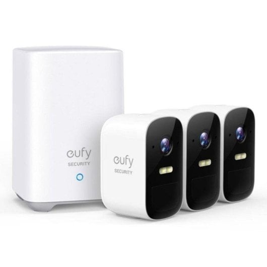 Câmera de vigilância Eufy eufyCam 2C FullHD Visão Noturna Interna e Externa Detecção IA Áudio Bidirecional Alarme