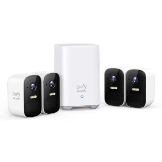 Câmera de vigilância Eufy eufyCam 2C FullHD Visão Noturna Interna e Externa Detecção IA Áudio Bidirecional Alarme