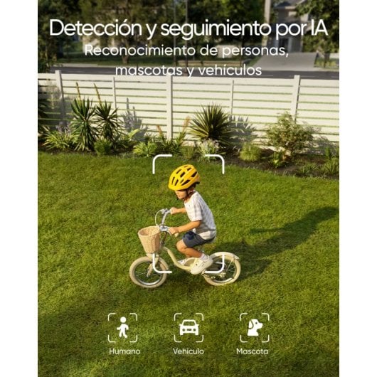 Caméra de sécurité Eufy E340 avec projecteur filaire, panoramique et inclinaison à 360°, enregistrement 24h/24 et 7j/7, double caméra
