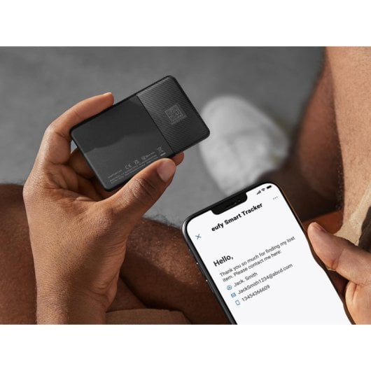 Eufy Security SmartTrack-Karte. Nicht kompatibel mit Android. Funktioniert nur mit Apple „Wo ist mein iOS?“