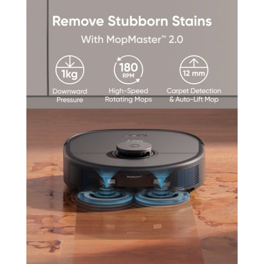 EufyX10 Pro Omni Robot Aspirador Autovaciado 3L 1000W Negro