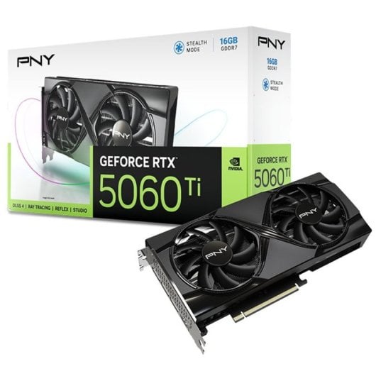 PNY GeForce RTX 5060 Ti Doppia Ventola 16 GB GDDR7 Reflex 2 RTX AI DLSS4