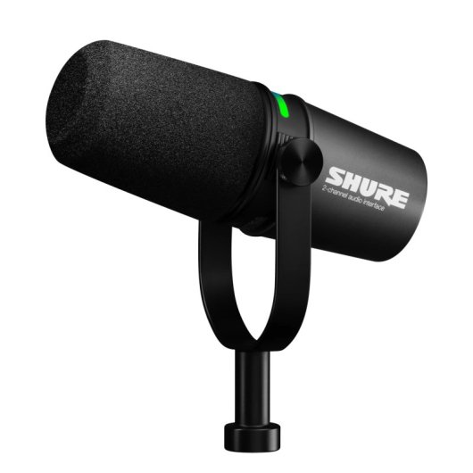 Shure MV7i Micrófono Dinámico USB/XLR para Podcast y Streaming Negro