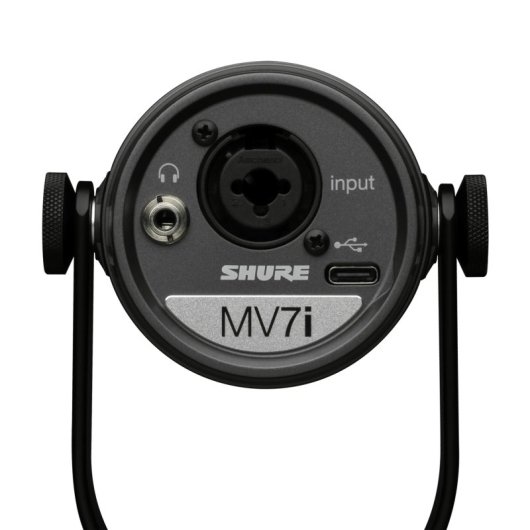 Shure MV7i Micrófono Dinámico USB/XLR para Podcast y Streaming Negro