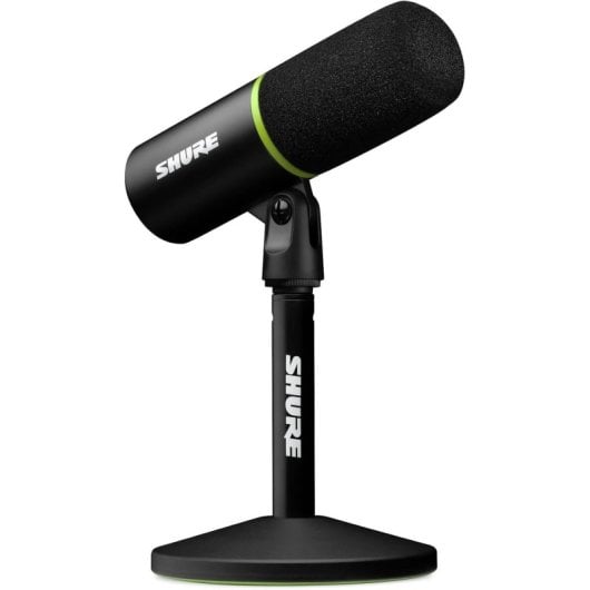 Shure MV6 Microfone Condensador USB para Podcast, Gravação e Streaming Preto