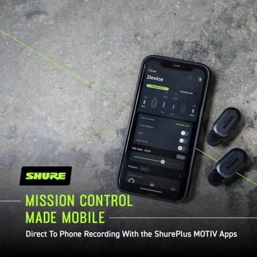 Shure MV-TWO-KIT-Z6 Kabelloser Mikrofonempfänger Kamerahalterung