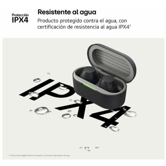 Écouteurs Bluetooth LG xboom Buds avec réduction active du bruit, noir