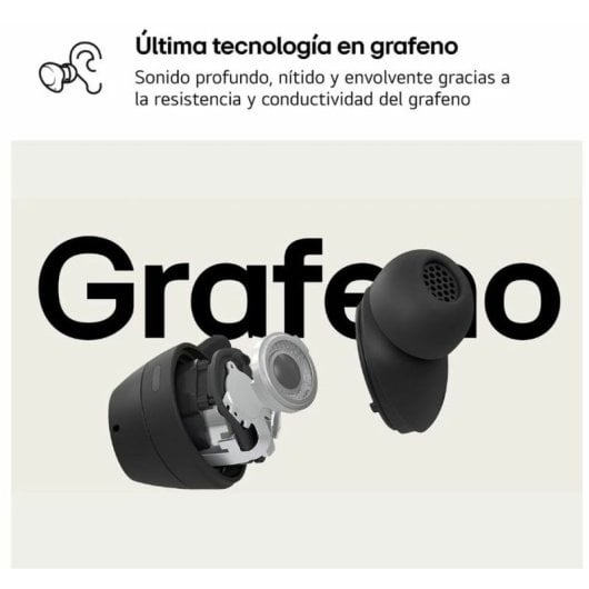 Écouteurs Bluetooth LG xboom Buds avec réduction active du bruit, noir