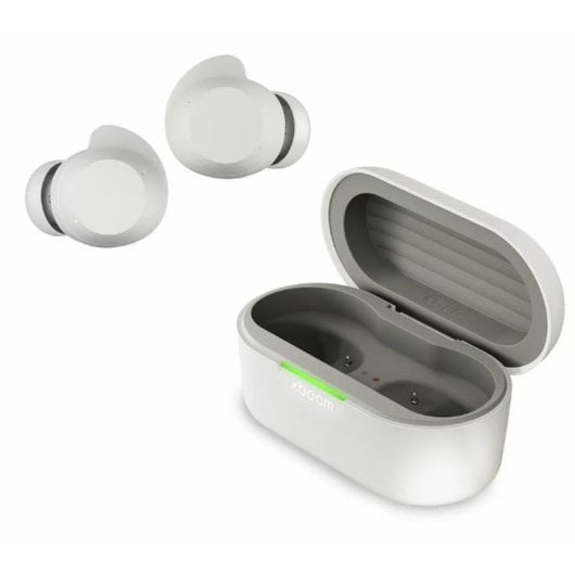 LG xboom Buds Bluetooth-Kopfhörer mit aktiver Geräuschunterdrückung, Weiß