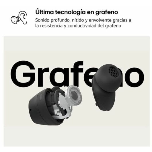 LG xboom Buds Bluetooth-Kopfhörer mit aktiver Geräuschunterdrückung, Weiß