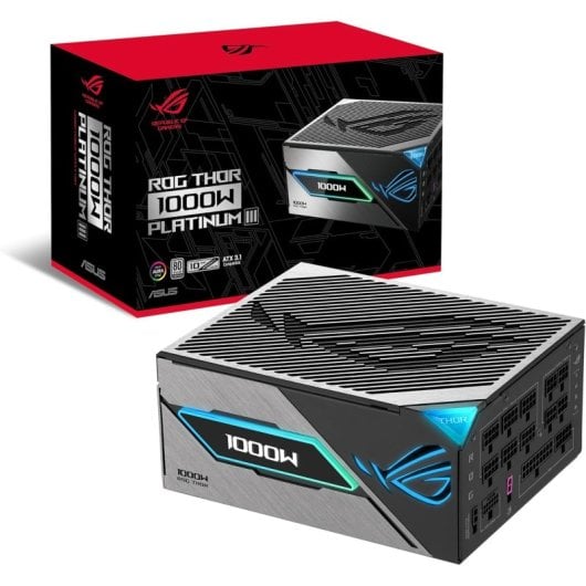 ASUS ROG Thor 1000P3 ATX 3.1 PCIe 5.1 1000W 80 Plus Platinum Modular