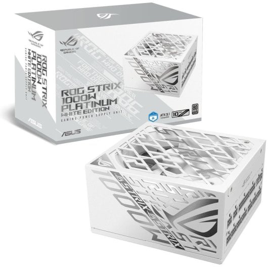 ASUS ROG STRIX 1000P White Edition ATX 3.1 PCIe 5.1 1000W 80 Plus Platinum Modular