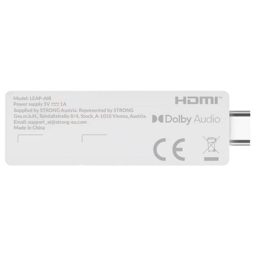 Starker LEAP-AIR Google TV Stick HDMI UltraHD 4K HDR10+ H.265/HEVC Dolby Audio Weiß