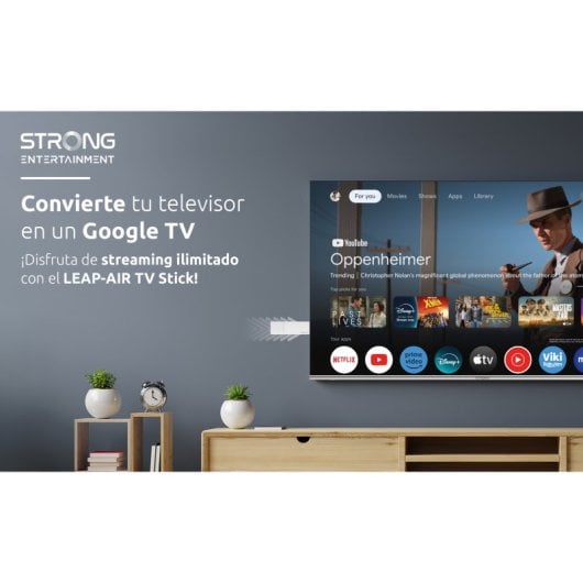 Starker LEAP-AIR Google TV Stick HDMI UltraHD 4K HDR10+ H.265/HEVC Dolby Audio Weiß